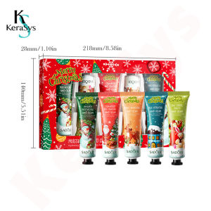 KeraSys ครีมทามือ ชุดครีมทามือคริสต์มาส 5หลอด น่ารักๆ โลชั่นทามือ ครีมทามือนุ่มๆ ครีมทามือแห้ง ครีมทามือแก่ ครีมทามือขาว ให้ความชุ่มชื้น กลิ่นหอม นุ่มเนียน ผลิตภัณฑ์ดูแลมือ เครื่องสำอาง Christmas Hand Cream Set ของขวัญวันคริสต์มาส ของขวัญปีใหม่