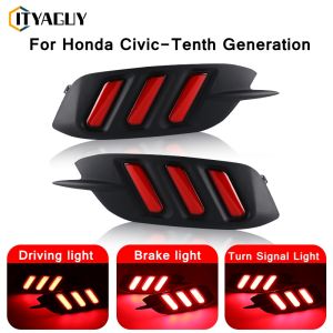 Đèn Hậu Phanh Ô Tô 2 Kiểu Đèn Cản Sau Cho Honda Civic-Thế Hệ Thứ Mười