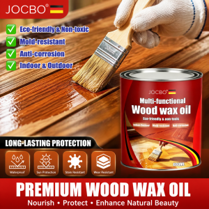 🔥Free brush🔥JOCBO Anticorrosive wood wax oil Household solid wood door floor renovation wood oil outdoor waterproof wood varnish transparent color wood work paint Use NaturaIngredient Timber Coating UV Protection Wood Finish
