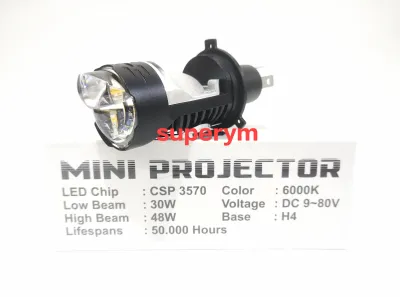 Lampu utama LED VINYX GS-H4 Projie H4 Mini Projector Lens Lensa Mobil Motor Headlight Headlamp