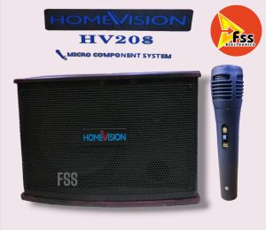 Speaker System Home vision HV-1080/ HV-208/ HV-6300/HV880 700Watts x2 Karaoke with USB/Bluetooth microphone