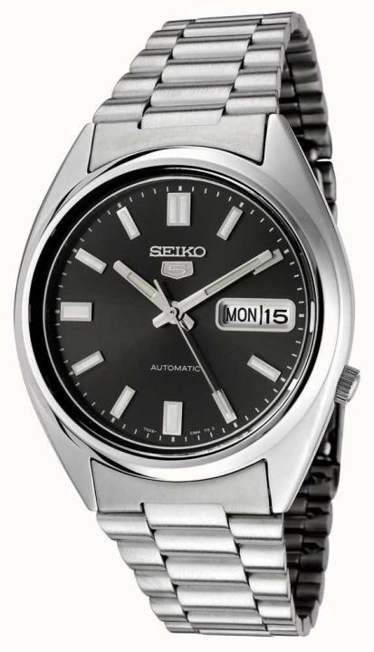 Seiko Black Dial Stainless Steel SNXS79 Automatic Mens Watch