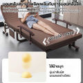 SN เตียงพับได้ หน้ากว้าง 70-120 ซม folding bed ที่นอนหนา พร้อมใช้งาน ไม่ต้องติดตั้ง แถมฟรี ผ้ากันฝุ่นและหมอน เตียงนอนพับได้  sofa bed. 