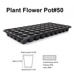【100 pcs】21 / 32 / 50 / 72 / 105 / 128 / 200lubang pot tray semai bibit benih / pot bibit / seedling pot