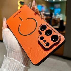 Original Solid Color for Magsafe Phone Case For Samsung Galaxy S26 S25 Ultra S24 S23 Plus S22 A57 A56 A36 S25FE Magnetic Cover