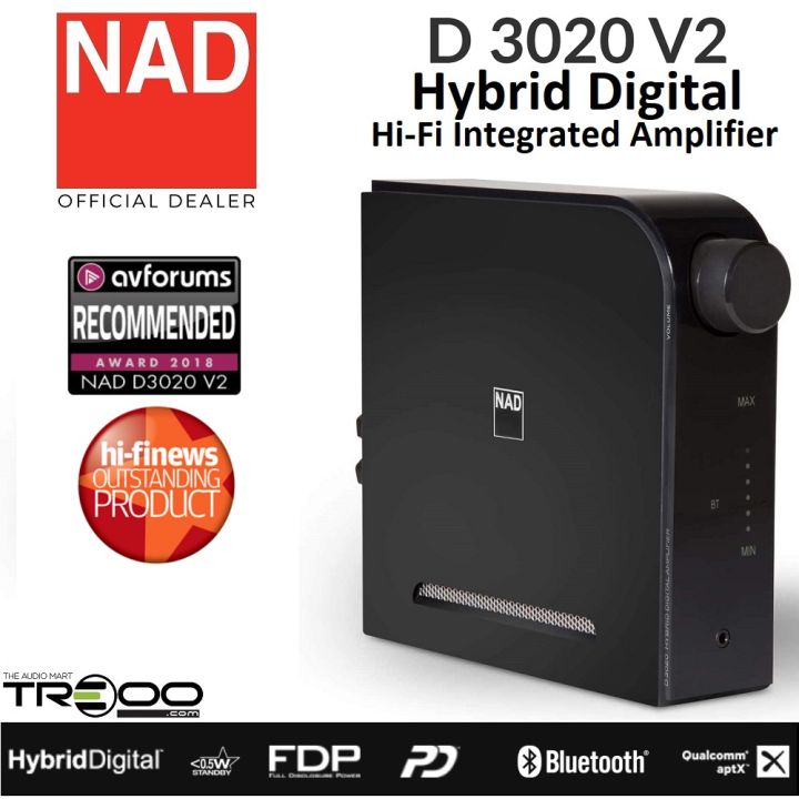 NAD D 3020 V2 Hybrid Digital DAC & Hi-Fi Integrated Amplifier | Lazada ...