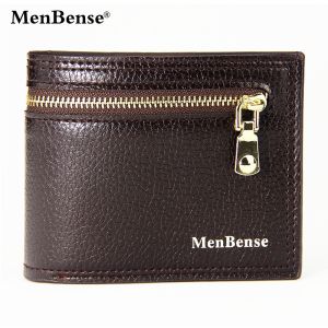 MENBENSE F8003 DOMPET UANG LIPAT PRIA WANITA SLETING TEMPAT KOIN BAHAN SINTETIS