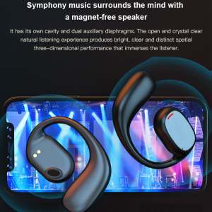 On-ear Wireless Bluetooth Headset Open Sweatproof Stereo Headset Bluetooth 5 3 Compact and Portable