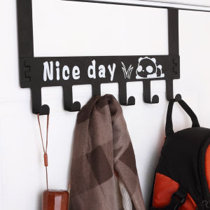 Classic Seamless Home Bag Door Hook Door Back Wall Hanger Door Clip Clothes Bag Storage Rack Household Hook