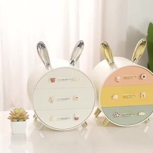 Childrens hair clip desktop storage box multi-layer drawer style girl student dormitory cosmetics and jewelry storage box
