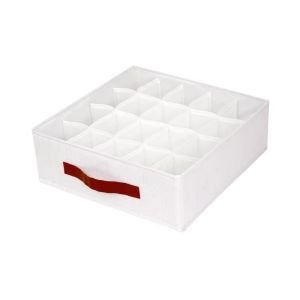 JACAUY Multi-Functional Drawer Organizer Underwear Cabinet Foldable Wardrobe Organizer Grid Design Washable Storage Organizers Home Storage
