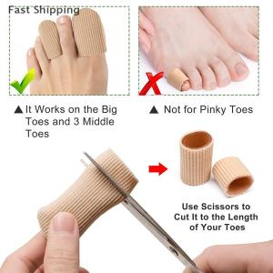 🔥🔥🔥sjqgqx 1pcs bunions Ngô Foot Pain chỉnh hình vải Silicone Toe Ống Bìa bảo vệ ngón tay ngón chân separators hallux valgus