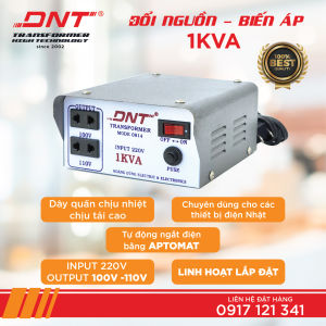 [HCM]Biến áp DNT 1KVA 220v ra 100v 110v