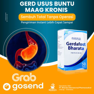 Gerdafost Bharata - Obat Herbal GERD Maag Kronis - Asam Lambung Kronis - Radang Usus Buntu 100% Asli