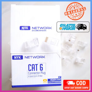 Konektor RJ45 LANUTP CAT 6 NYK Harga Per Unit Satuan PASTI ORI BISA COD GRATIS ONGKIR