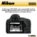 Nikon D5600 DSLR Camera with 18-55mm Lens. 