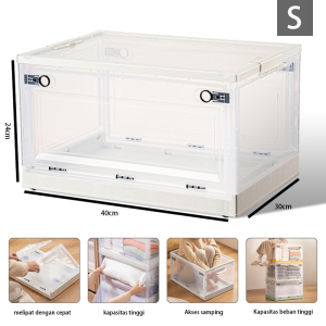 kotak plastik/storage box/Kotak Penyimpanan Lipat/tempat penyimpanan serbaguna/organizer box