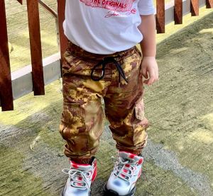 CAMOUFLAGE KIDS CARGO JOGGER MALL QUALITY