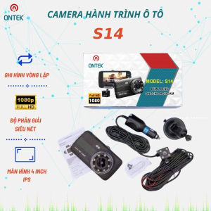 [Combo] camera hành trình ô tô ontekco s14/ s18  ghi hình trước + sau 1080p có tiếng Việt tẩu nguồn dây lùi 5.5m thích hợp cho xe 4-9 chỗ