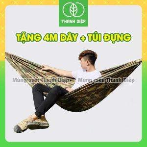 (TẶNG DÂY) Võng dù rằn 2 lớp dài 2m2 rộng 1m6 – Mùng mền Thanh Diệp