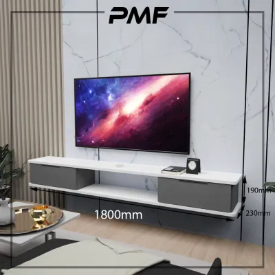 PMF TV Cabinet Modern / TV Kabinet / Rack TV / Rak TV / Almari TV / Perabot Kaca TV / 电视柜 / Rak TV Gantung / Kabinet TV