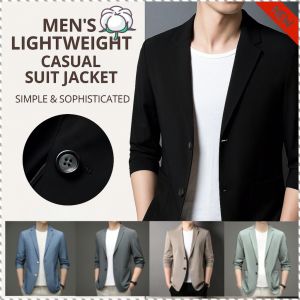 🔥12h Ship🔥【Breathable Cool Feel】Mens Lightweight Casual Suit Jacket/Mens Casual Blazers Lightweight Business Suit Jacket Slim Fit Comfortable Fabric For Office/Wedding/Outdoor/Mens Fashioncasual Jacket Plus Size男士休闲西装