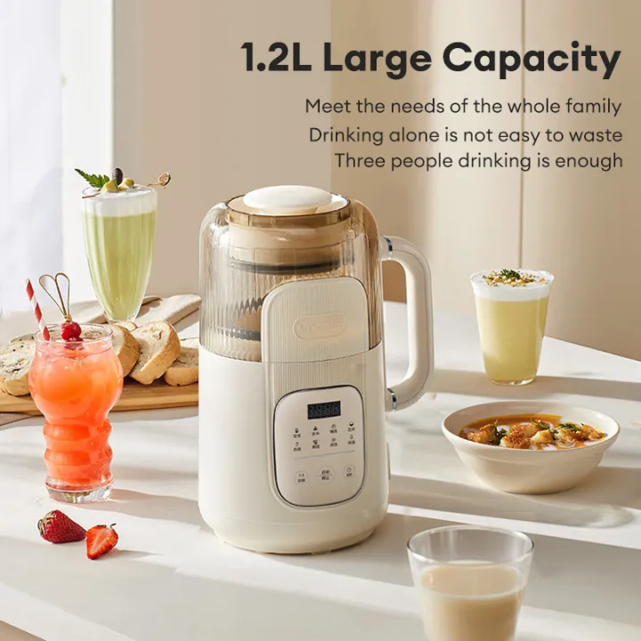 MODONG 1200ML Soya Bean Machine Household 10 Knife Head Non-filtering ...