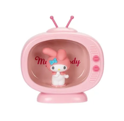 [Local Seller] Sanrio Characters Hello Kitty Melody Cinnamoroll TV Design Bedroom Bedside Nightstand Table Lamp Night Light Battery