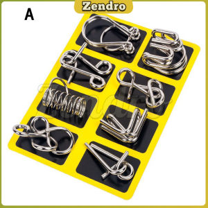 ZEO Metal Montessori Puzzle Wire IQ Mind Brain Teaser for Children Adults Anti-Stress Reliever