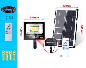 Lampu tenaga surya outdoor otomatis nyala 1500W 1103 LED panel sorot solar cell light 0 Biaya listrik sepanjang tahun Kontrol Cahaya Cerdas Fungsi waktu Daya 24 jam