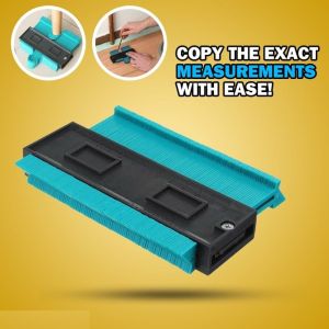 10" Multi-Purpose Shape Contour Gauge Duplicator Profile Copy Wood Marking Laminate Tools Measuring