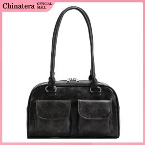 Elegant Women Hobo Bag Durable PU Leather Large Capacity Double Pocket for Casual and Work