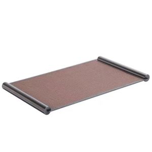 FFBH Luxury Tray Modern Centerpiece Trays Pretty Plate Metal Table Decoration Trays Decorative Plates Aesthetic Home Decorations 8K3Q7