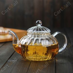 Heat-resistant Glass Tea Set with Filter Tea Pot Transparent Teapot 400ml 600ml