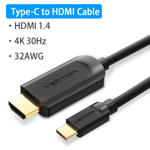 Vention Typc C to HDMI Cable 4K USB C to HDMI Adapter For MacBook Samsung Galaxy S10/S9 Huawei Honor Huawei Mate 20 P20 Pro Thunderbolt 3 USB Cable phone to tv Type c to HDMI