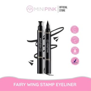 【ARK】Minipink Eyeliner Stamp Fairy Wing Waterproof Eyeliner Instan Cat Eye Style Black Quick Dry MP018