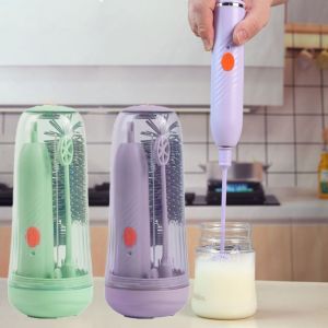 LIAND Silicone Baby Bottle Straw Cleaner Long Handled Waterproof Electric Bottle Brush Portable Flexible Brushes Bottle Brush for Home