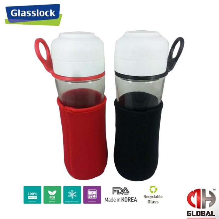 Glasslock Greena Tempered Glass Water Bottle 500ml Lazada
