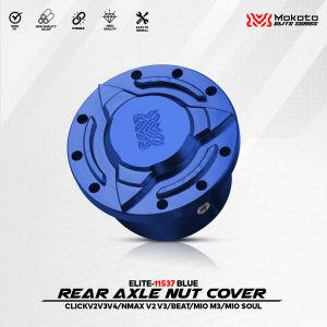 MOKOTO ELITE SERIES REAR AXLE NUT COVER FOR CLICK 125 150 / NMAX V2 / V3 BEAT MIO M3 MIO SOUL WHEEL AXLE NUT COVER 1PC