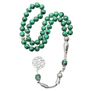 Recyclable Glass Bead 45 Round Beads with Natural Green Aesthetic for Casual or Office Use