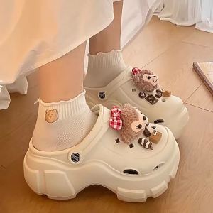 Cute Thick-Soled Eva Clogs For Women 2025 New Summer Outdoor Non-Slip Closed-Toe Sandals For Women