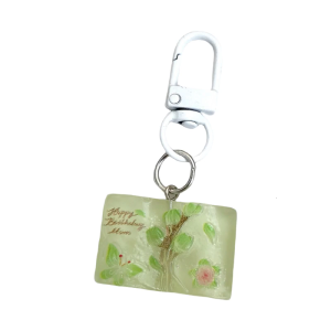 Adorable Butterfly Flower Key Holder Artistic Resin Craftsmanship Gift For Friend Unique Bag Charm Accessory