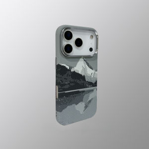 Snow Mountain Case Cover for iPhone 17 16 Pro Max Matte Relief Hard PC Shell Camera Lens Protection Phone Capinha Funda