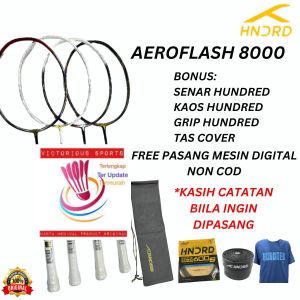 RAKET BADMINTON HUNDRED AEROFLASH 8000 ATTK CTRL ZOOM AERO FLASH