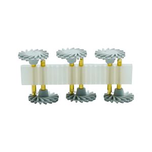 6Pcs/Set Dental Rubber Polisher Composite Resin Polishing Discs Diamond System Burs RA Dentistry Polish Wheel Spiral Flex Tools