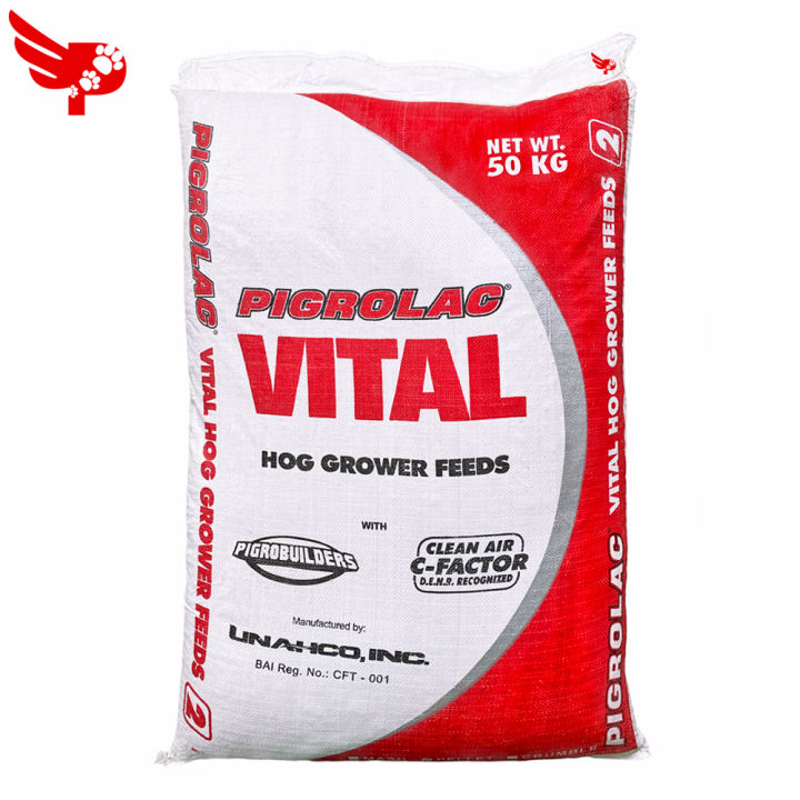 Pigrolac Vital Hog Grower Feeds - 50KG and 25KG Repacked - For Ages 91 ...