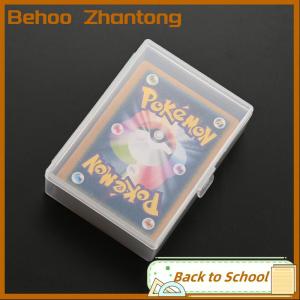 Behoo กล่องเก็บโป๊กเกอร์พลาสติกใสกล่องเก็บการ์ดขนาดเล็กกล่องจัดระเบียบโต๊ะกล่องเครื่องเขียน