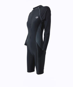 RAINBOW SWIMSUIT one piece overall long sleeve till knee dive rash guard for wemon swimwear fisher swimsuit for beach rashguard