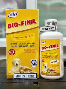 BIO-FINIL - ( 100ml ) - XỊT VE RẬN BỌ CHÉT...CHO CHÓ MÈO - HÀNG CHÍNH HÃNG BIO-PHARMACHEMIE