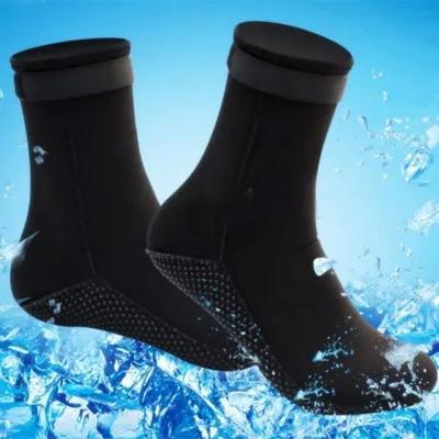1 Pair Neoprene Socks Non-slip Diving Beach Boots Swimming Socks